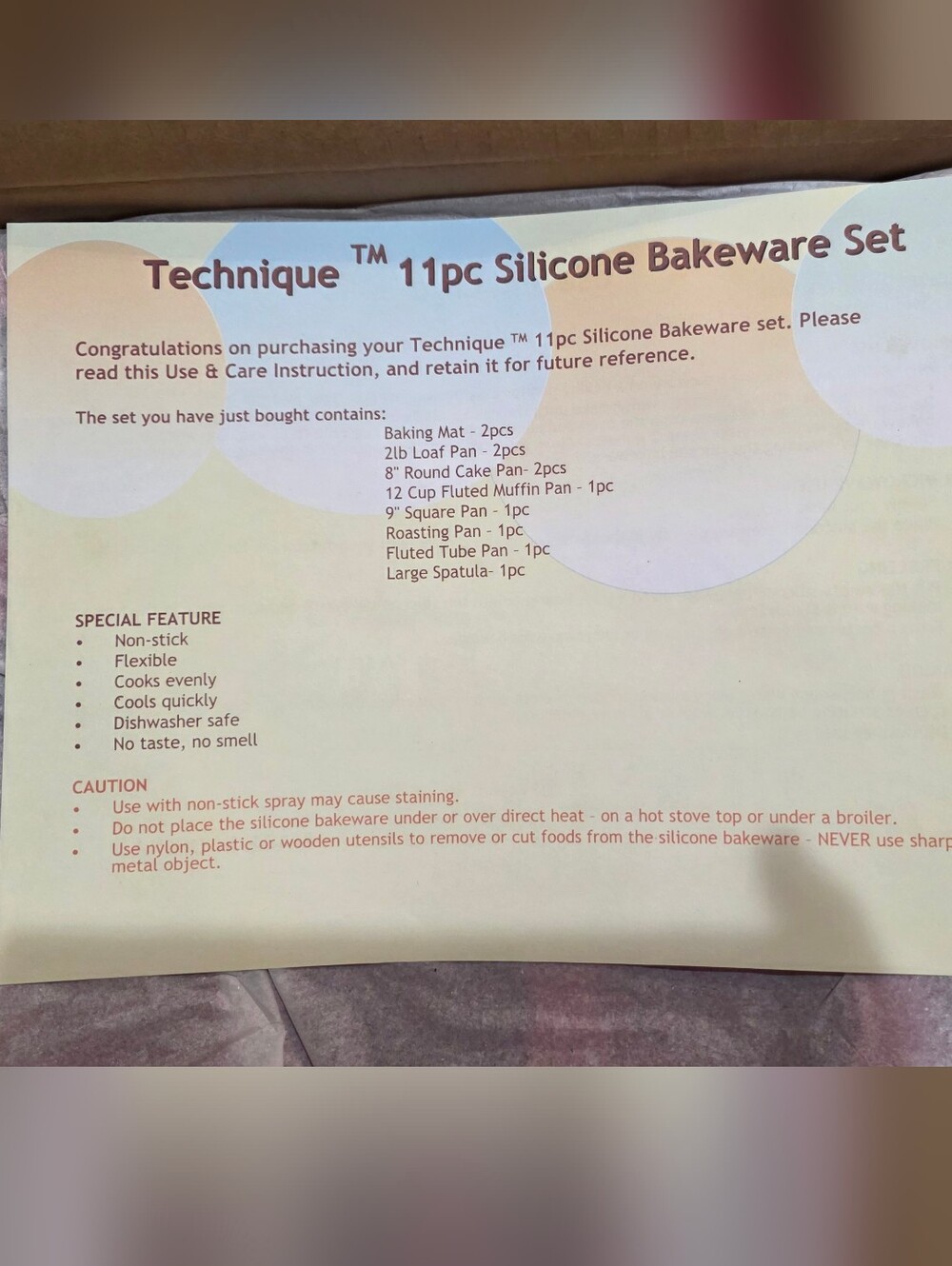 New Technique 11pc Silicone Bakeware Set - Red